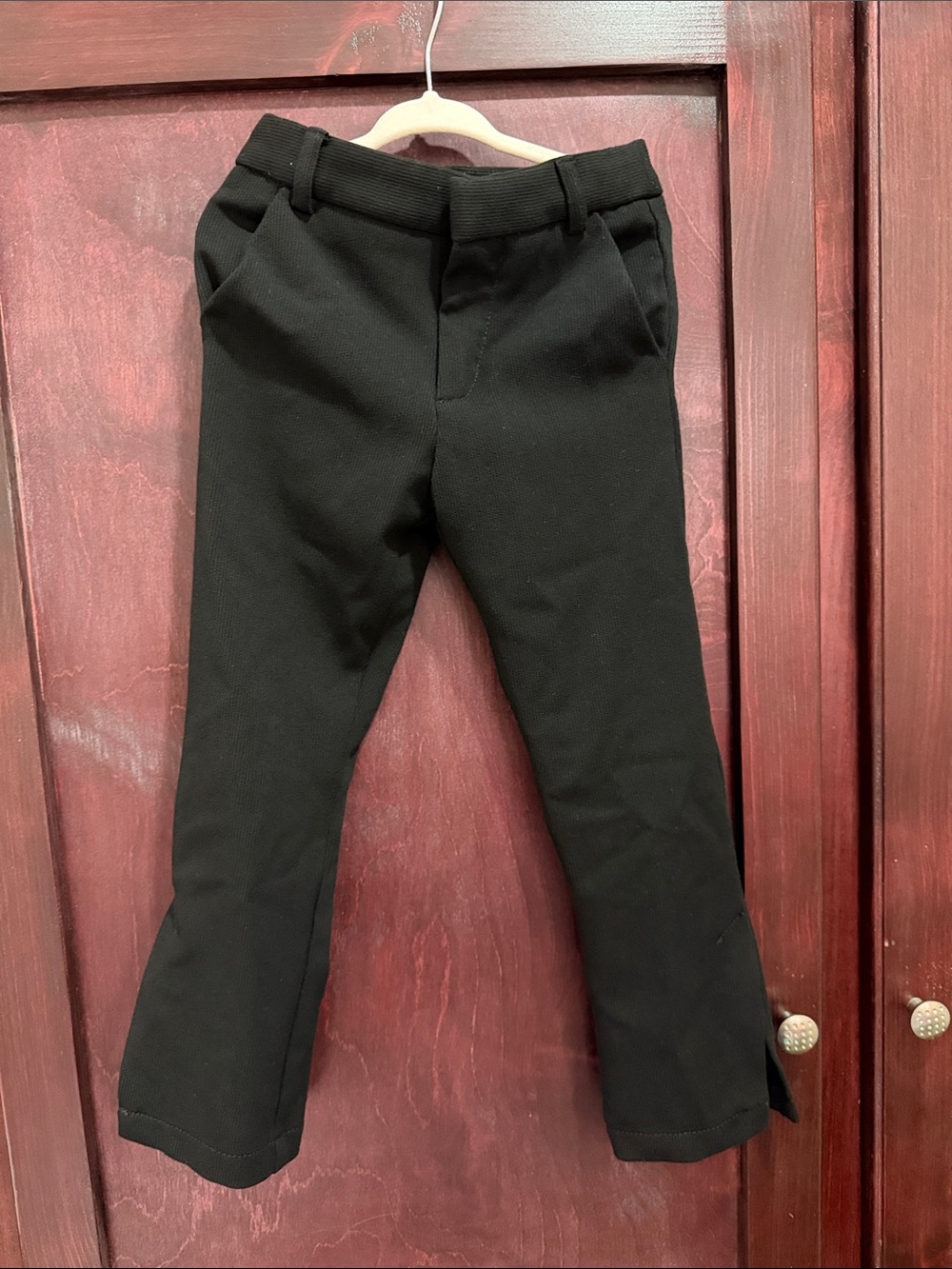 Zara Black Straight-Leg Dress Pants